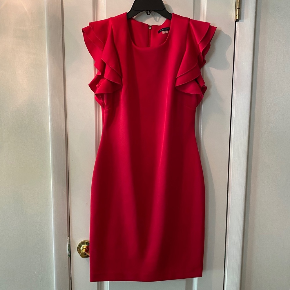 NWOT Tommy Hilfiger Hot Pink Scuba Sheath Dress